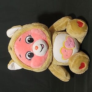 Care Bears Unlock Magic Love Alot Brown Pink Squirrel Suit Plush 12”